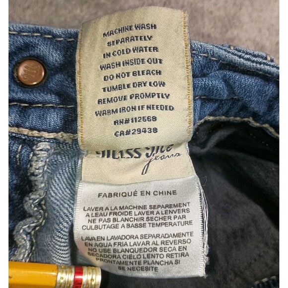 Miss Me Women's Bootcut Denim Jeans Size 27 JP5705B Embellished color MK 158 - Picture 8 of 16
